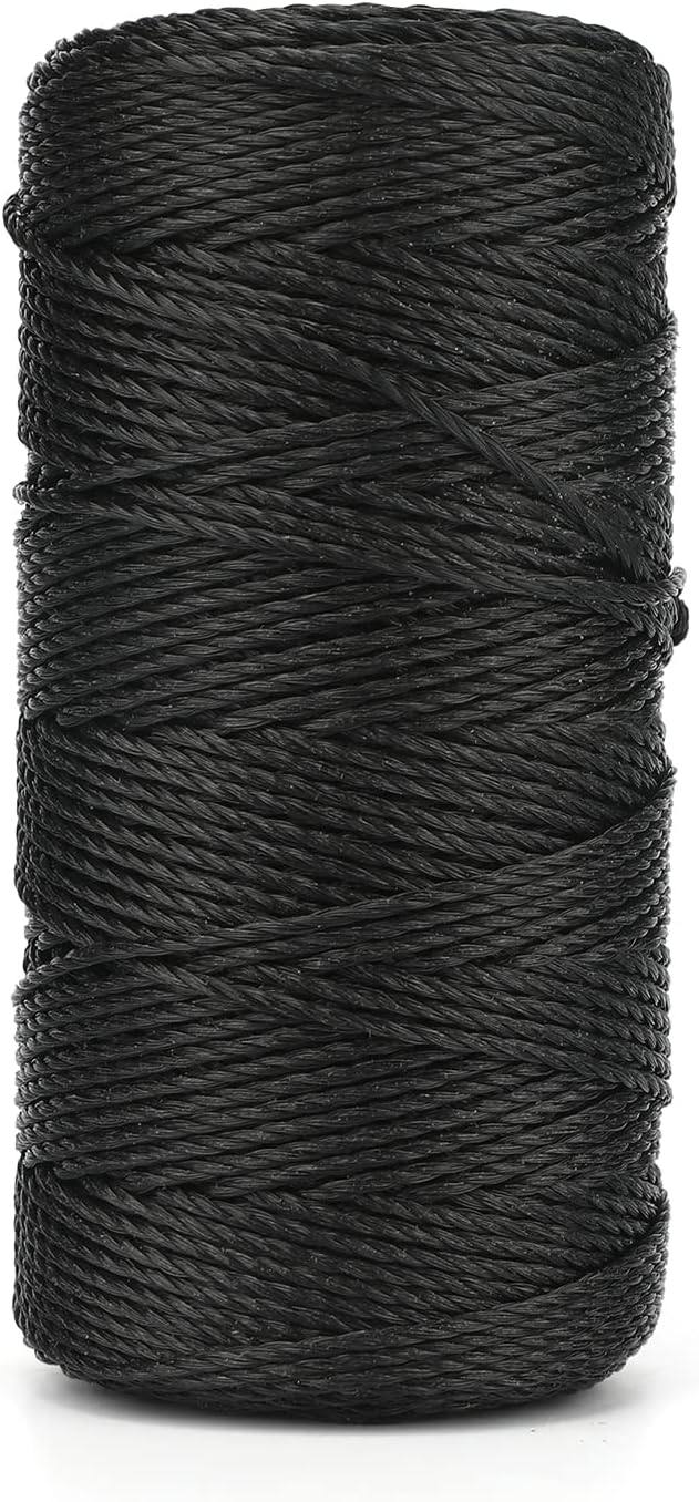 KINGLAKE 426 Feet Nylon Twine #36 Black Nylon String 2mm by KINGLAKE