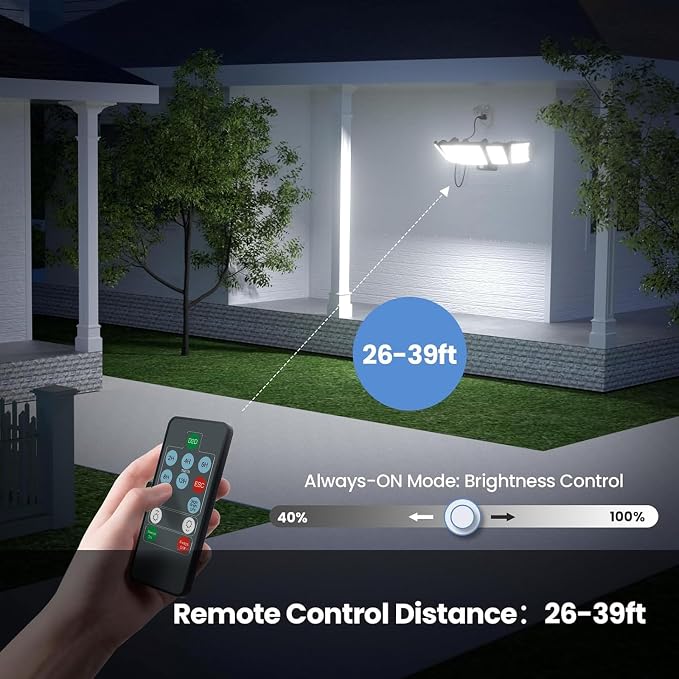 Olafus 120W Plug in Flood Lights Dusk to Dawn LED Outdoor Light - Image 6