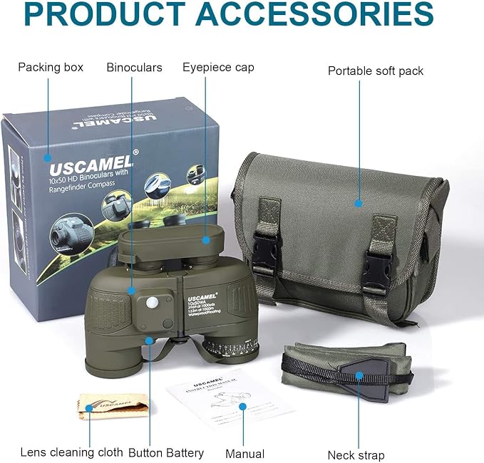 USCAMEL 10X50 Marine Binoculars - Image 7