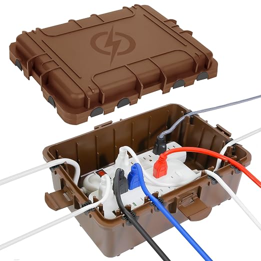 Waterproof Electrical Box, Large Outdoor Extension Cord Covers Waterproof by OUTDSPLY