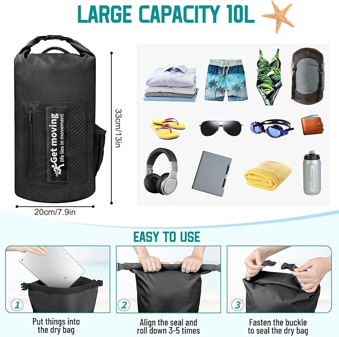 BKNOOU Dry Bag Waterproof Backpack - Image 4