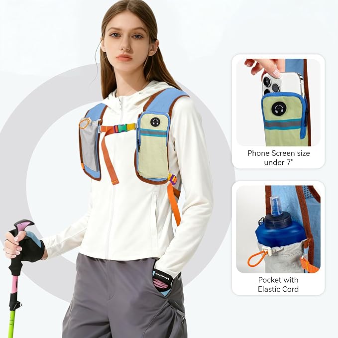 Small Hiking Backpack Travel Daypack 15L Colorful Lightweight Packable Foldable - Image 2
