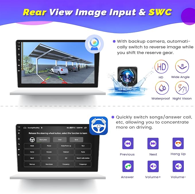 Android 15 Car Stereo for Jeep Compass Patriot 2007-2010, Hikity 9 Inch - Image 5