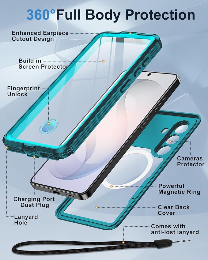 for Samsung Galaxy S26 Waterproof Case, Magnetic Heavy Duty Military Grade - Image 5