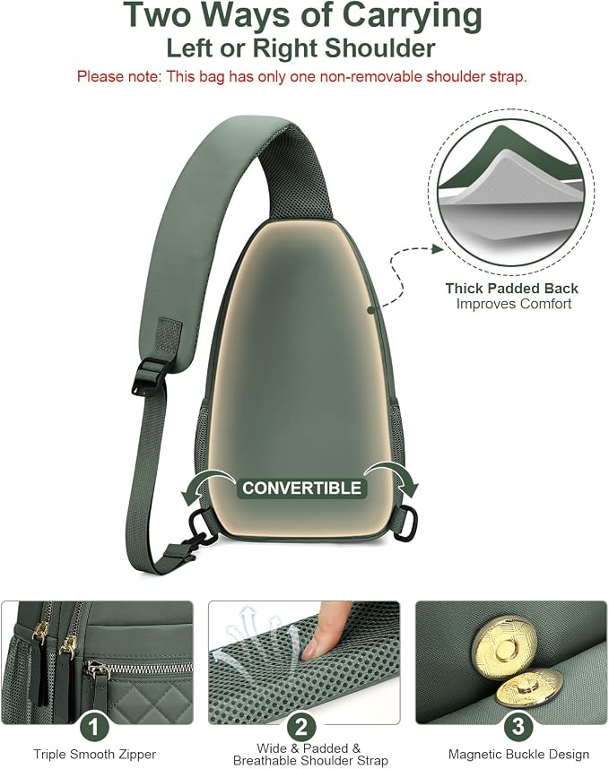 Capolo Sling Bag for Women Men Waterproof Crossbody Bags for Women Trendy - Image 6