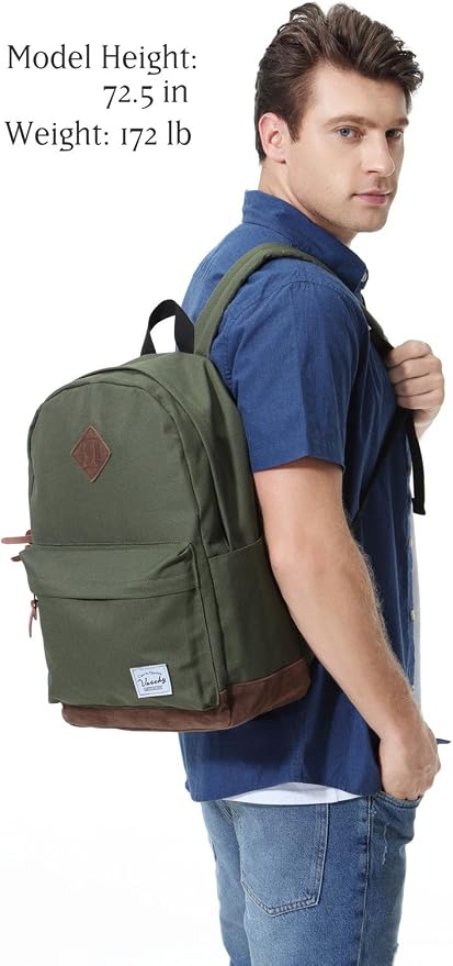 Backpack for Men Women, VASCHY Classic Water-resistant Lightweight Travel - Image 7