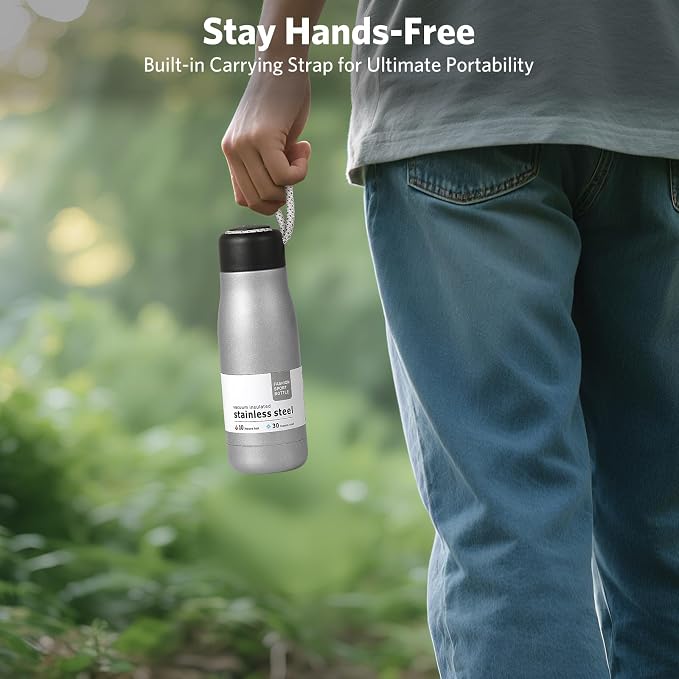 Small Water Bottle 12 oz, Dusgut Insulated Water Bottle, Stainless Steel - Image 5