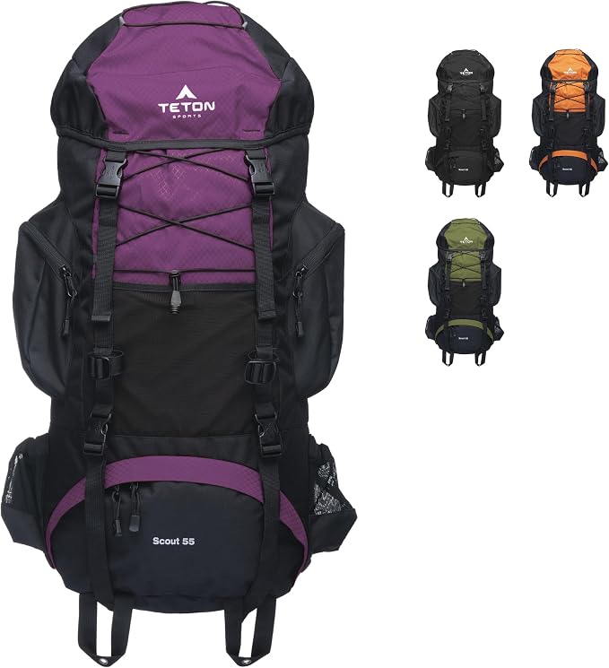 Teton 55L Scout Internal Frame Backpack by Teton