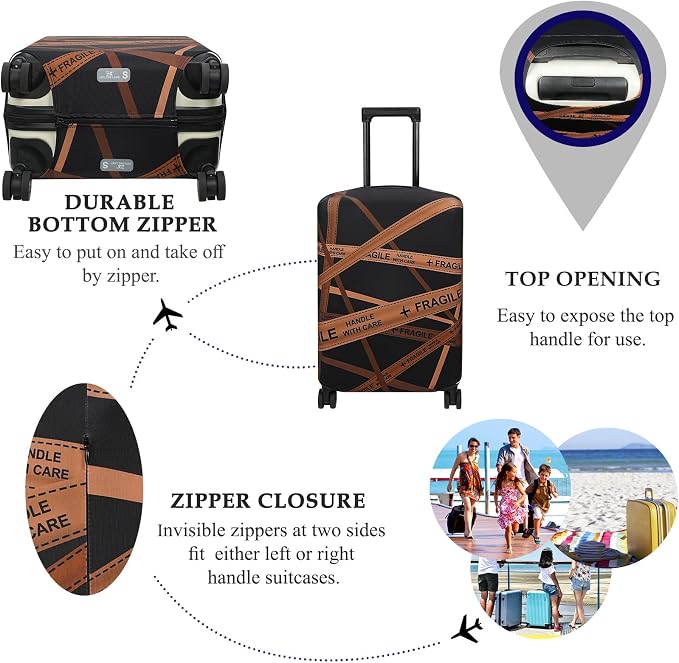 Explore Land Travel Luggage Cover Suitcase Protector Fits 27-30 Inch Case - Image 3