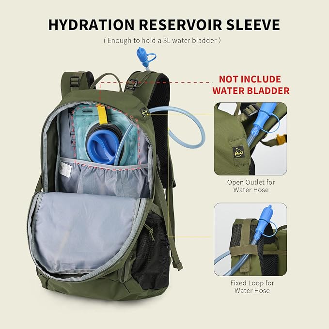 SKYSPER Hiking Backpack for Men Women, 35L Travel Backpack Waterproof Camping - Image 5