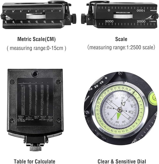 Eyeskey Multifunctional Military Sighting Navigation Compass - Image 6