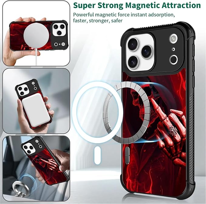 for iPhone 17 Pro Max Case, for MagSafe Graphic Design for Girl Boy Soft - Image 4