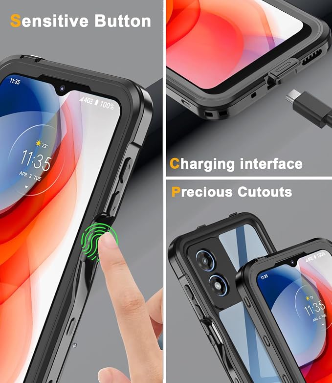 for Motorola Moto G Play 2024 Phone Case Waterproof - Image 6