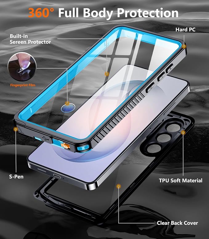 Temdan Designed for Samsung Galaxy S26 Ultra Case Waterproof, Built-in Lens & - Image 4