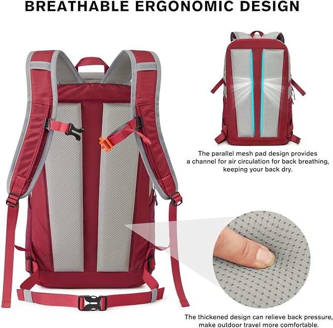 G4Free 30L Lightweight Hiking Backpack - Image 6