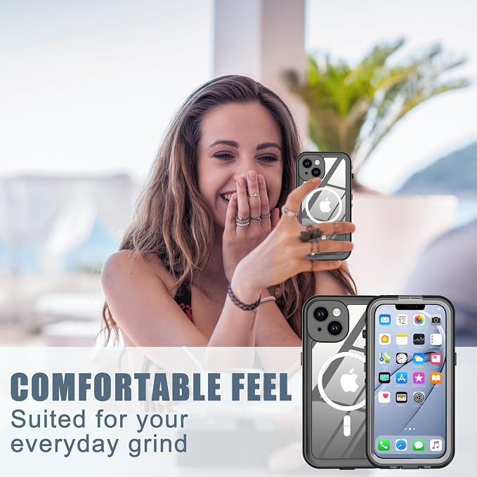 for iPhone 14 Plus Case Waterproof, Full-Body Hard Case Built-in - Image 8