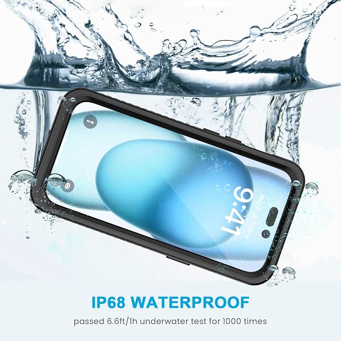Lanhiem Magnetic for iPhone 15 Case, Waterproof Dustproof Cover, Full Body - Image 2