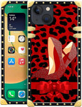 Compatible with iPhone 14 Case, Elegant High Heels Luxury Golden Decoration by Unknown