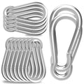 Carabiner, Heavy Duty Galvanized Steel Spring Snap Hook Carabiner Clips by High-PQ