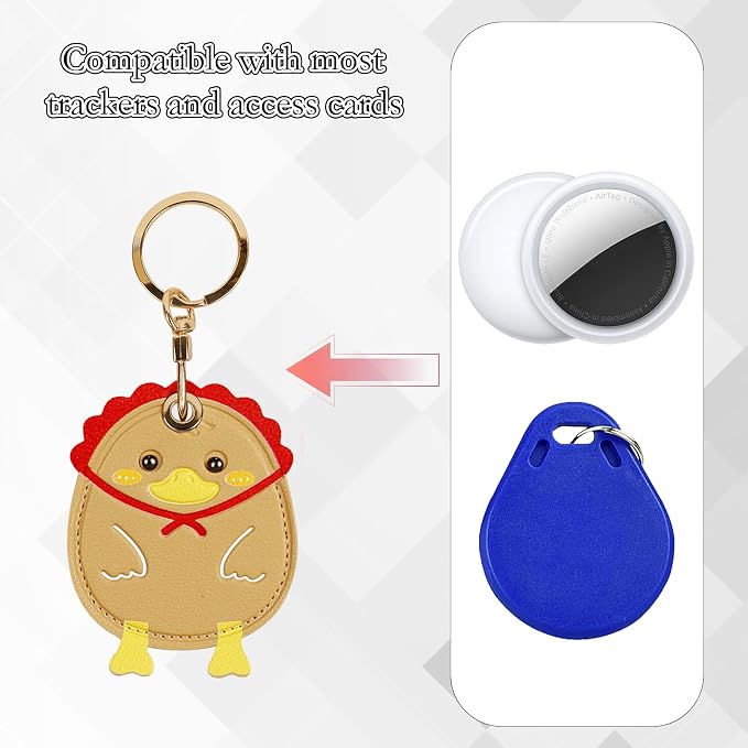 Leather Keychain Case Holder Compatible - Image 4