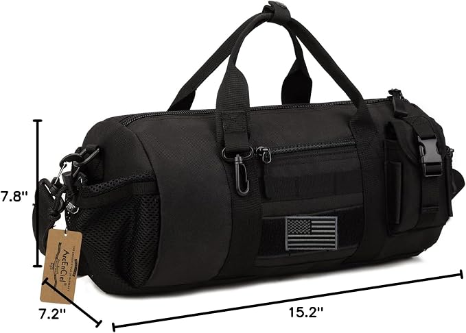 ArcEnCiel Small Tactical Duffle Bag Men Gym Pack Military Molle Shoulder Bags - Image 9