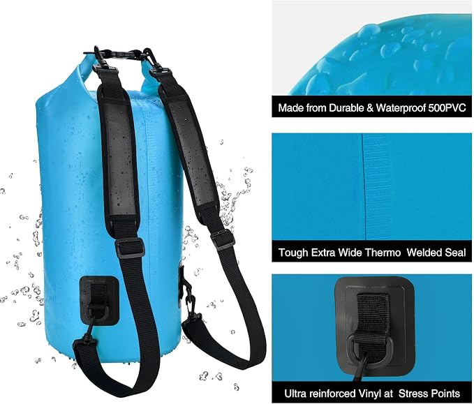 Piscifun Dry Bag, Waterproof Floating Backpack 10L/20L/30L/40L - Image 5