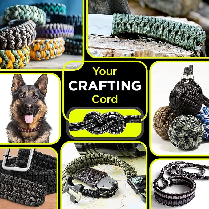 TECEUM Reflective Paracord Rope 1000 – 1000ft/200ft/100ft/50ft – 40+ Colors – - Image 4