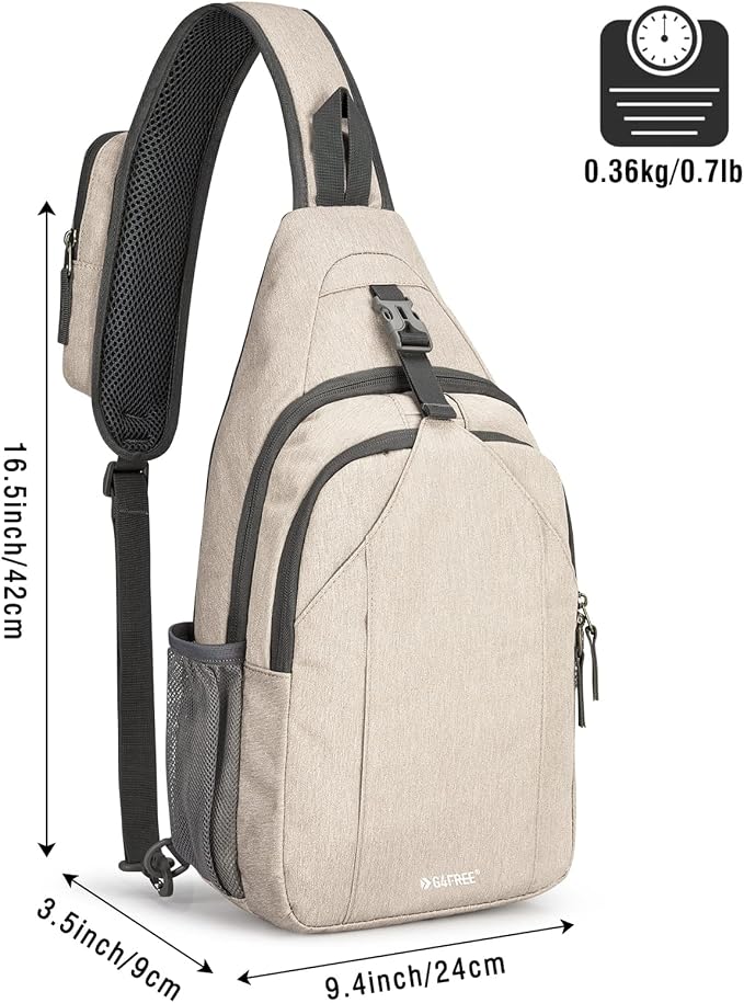 G4Free Sling Bag RFID Blocking Sling Backpack Crossbody Chest Bag Daypack - Image 3