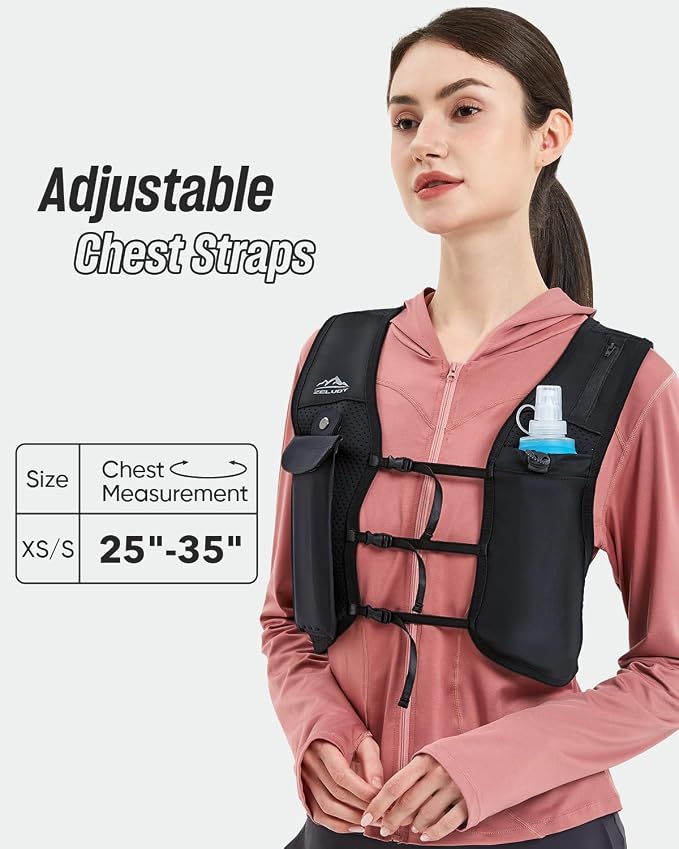 Zelvot 2 Pack Running Vest Soft Flask, BPA-Free 500ml Collapsible Water Bottle - Image 7