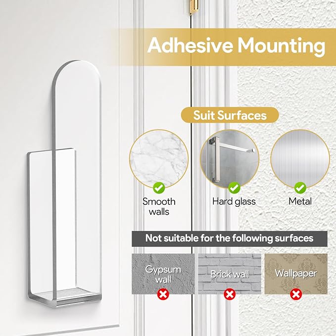2 Pack Hat Rack for Baseball Cap, Adhesive Hat Hooks for Wall, Acrylic Hat - Image 6