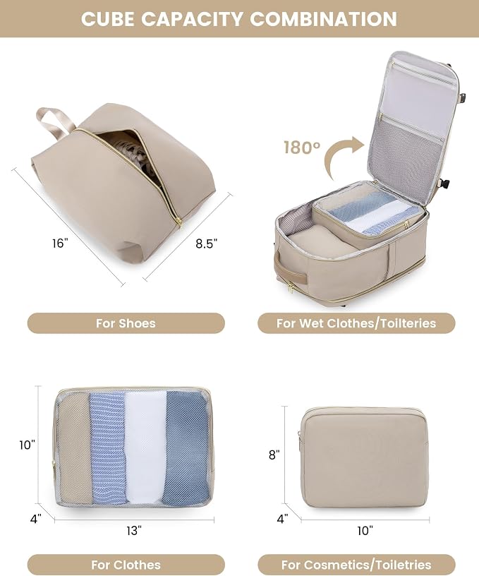 LOVEVOOK Large Travel Backpack for Women, TSA Carry on Backpack for Airplanes - Image 5