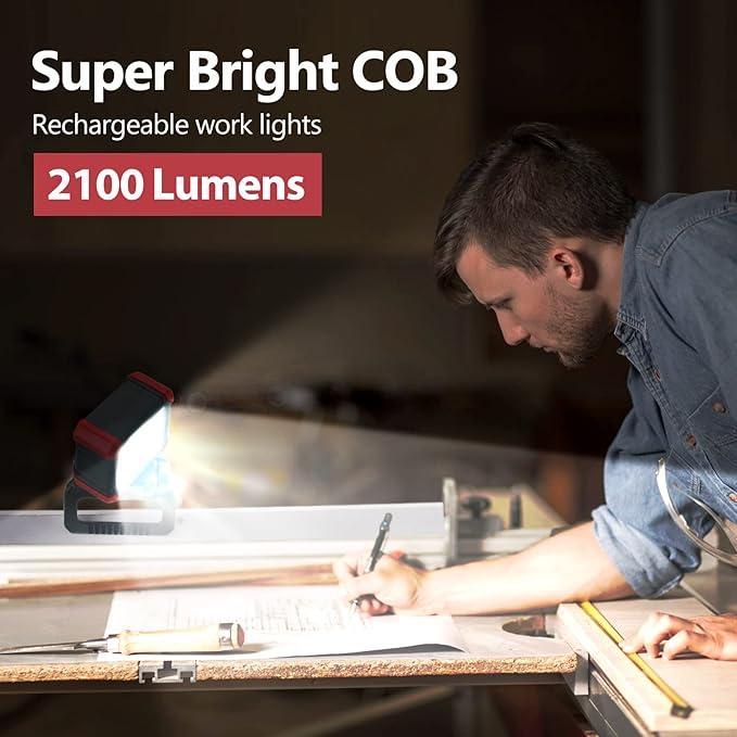Tresda LED Rechargeable Work Light - Image 3