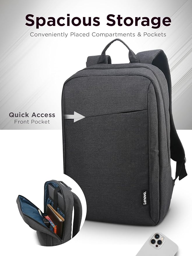 Lenovo Laptop Backpack B210, 15.6-Inch Laptop/Tablet, Water-Repellent, - Image 2