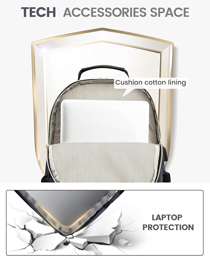 LOVEVOOK Laptop Backpack Purse for Women, Work Travel Computer Bags, College - Image 7