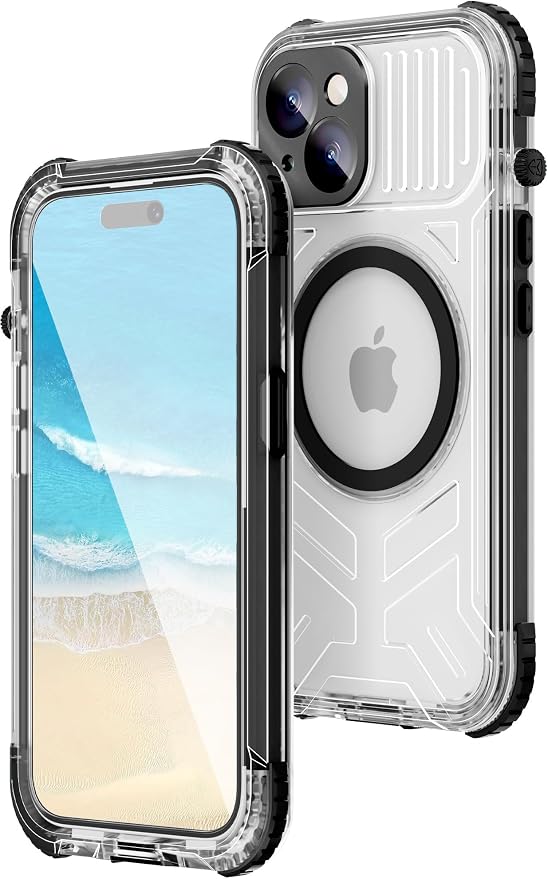 WIFORT for iPhone 15 Plus Waterproof Case, 360 Full Body Sealed Protection by WIFORT