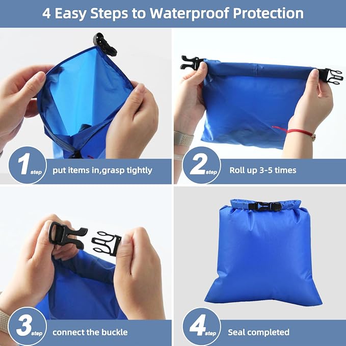 6PCS Dry Bags Waterproof, Lightweight Dry Bags - Image 3