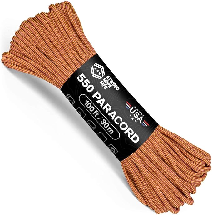 Atwood Rope MFG Color Changing 550 Paracord 100 Feet 7-Strand Core Nylon by AtwoodRopeMFG
