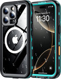 Red2Fire for iPhone 16 Pro Case Waterproof, Phone Case 6.3" Blue/Clear by Red2Fire