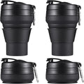 2PACK Collapsible Coffee Cup, 16 OZ 480ml Silicone Folding Camping Mug by EASYXQ