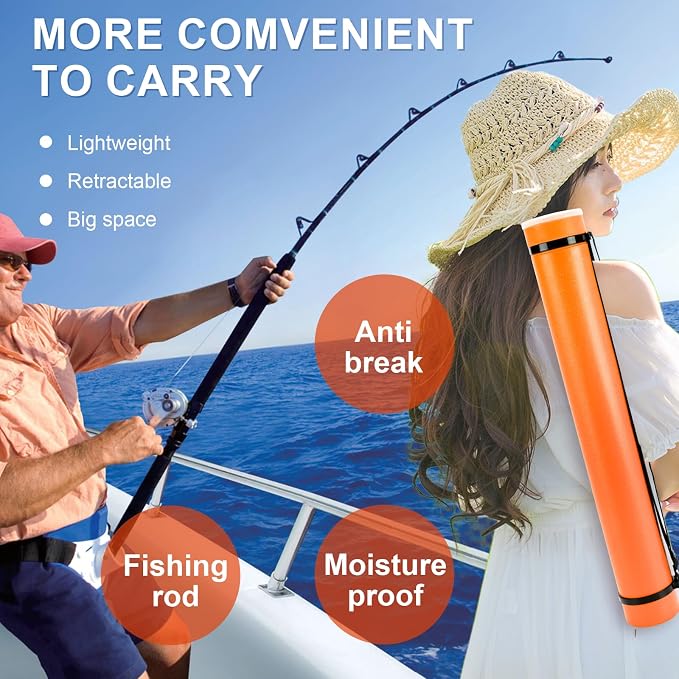 DEWEL Poster Tube, Waterproof Poster Holder Plastic Expandable - Image 7