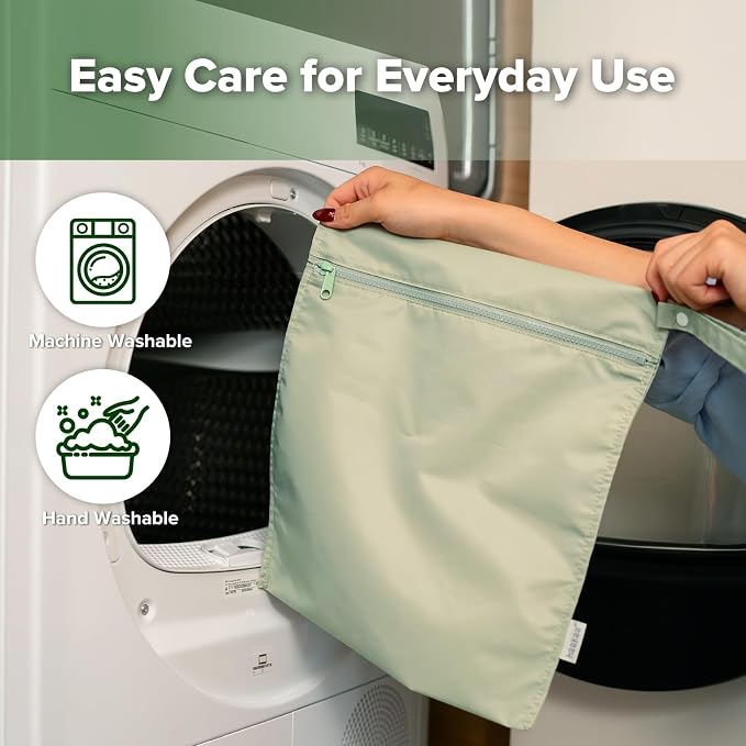 haakaa Waterproof Wet Bags for Baby Wet Dry Bags for Cloth Diaper, Swimsuit & - Image 7