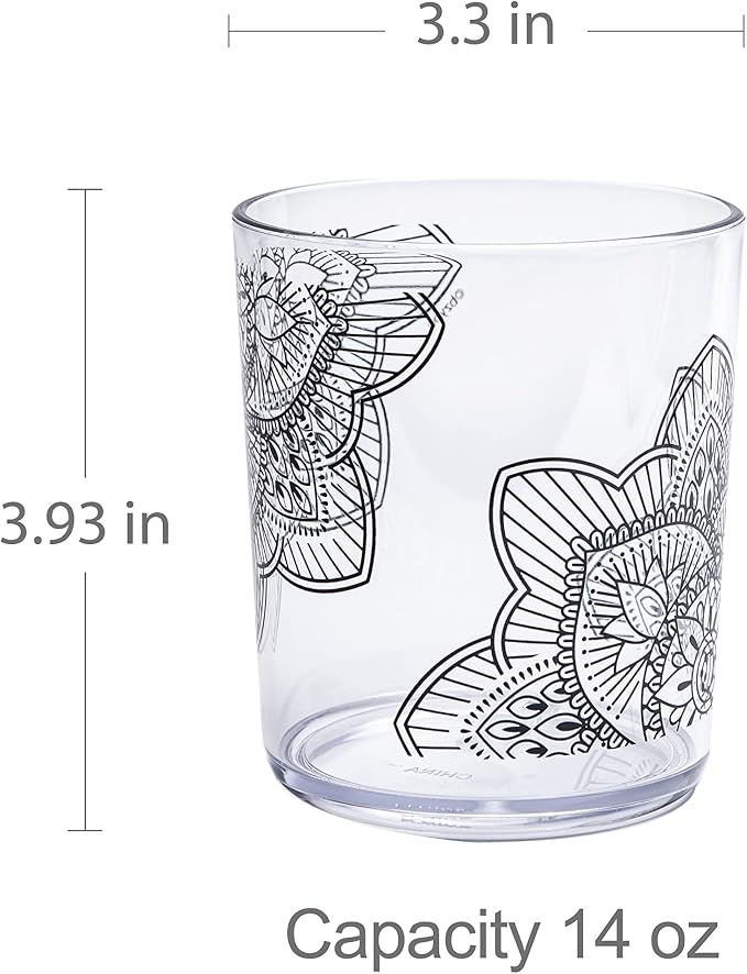 bzyoo BPA-Free Designed Dishwasher Safe 14 oz Plastic Tumbler Set which is - Image 6