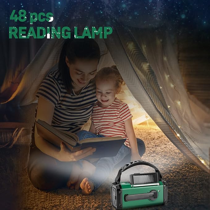 NOAA Emergency Weather Radio, Best Portable 10000mAh Battery/Hand Crank/Solar - Image 8