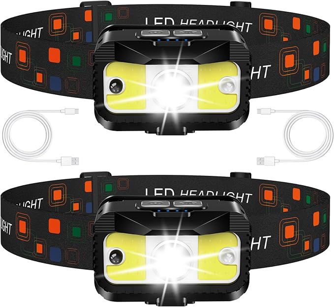 MIOISY Headlamp Rechargeable, Ultra Bright LED Head Lamp Flashlight - Image 8