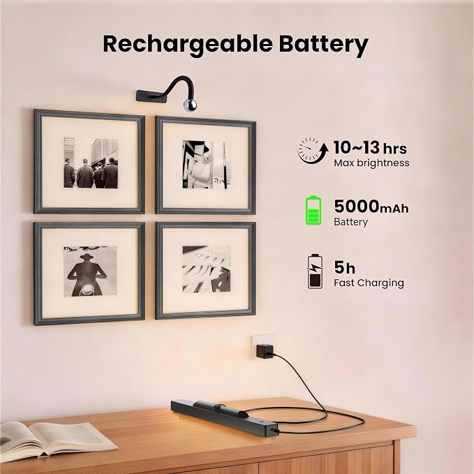 2Pack Picture Light, 13Hrs Lasting Battery Operated Picture Lights - Image 8