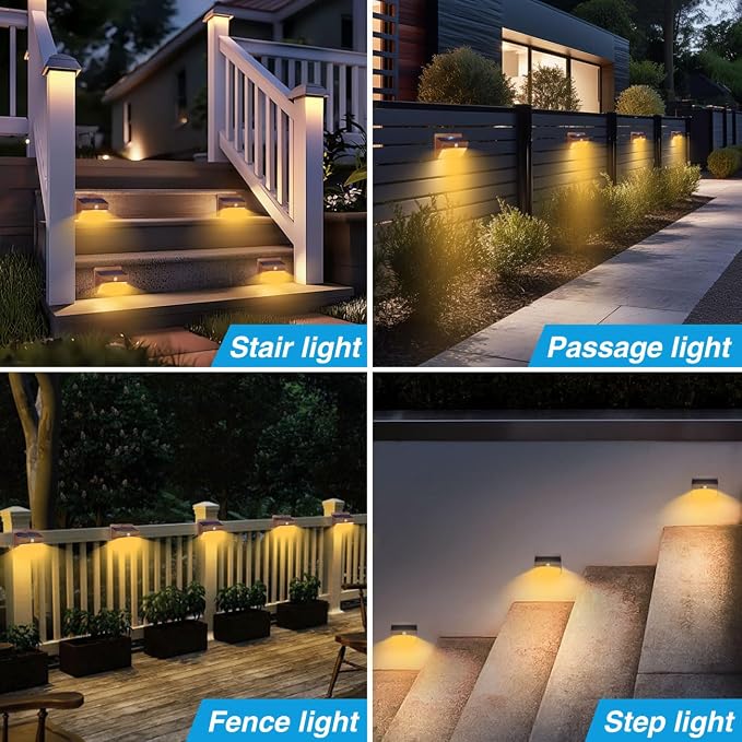Peasur 12 Packs Solar Outdoor Lights Motion Sensor Solar Security Light - Image 7