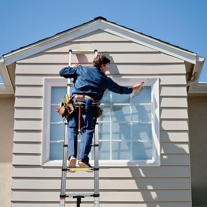 BOCOM 14.5 FT Aluminum Telescoping Ladder, Lightweight Multi-Purpose - Image 7