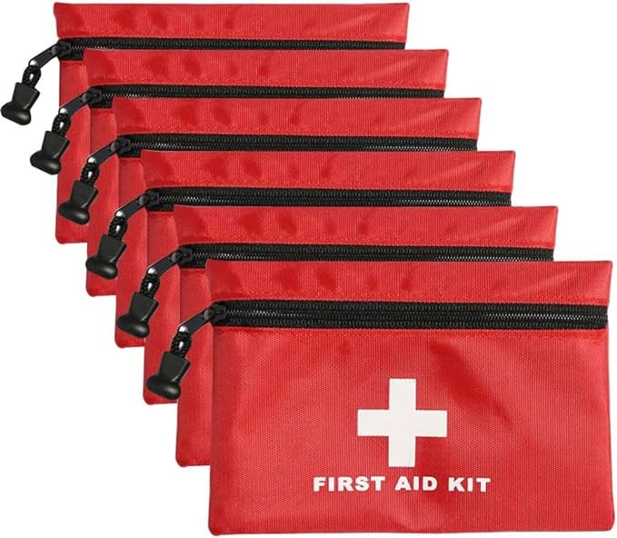AOUTACC 6 Pack Empty First Aid Bag, Mini Travel Empty First Aid Kit Pouch Bag by AOUTACC