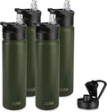HASLE OUTFITTERS Insulated Water Bottle 22 oz Double Wall Stainless Steel Water by HASLEOUTFITTERS