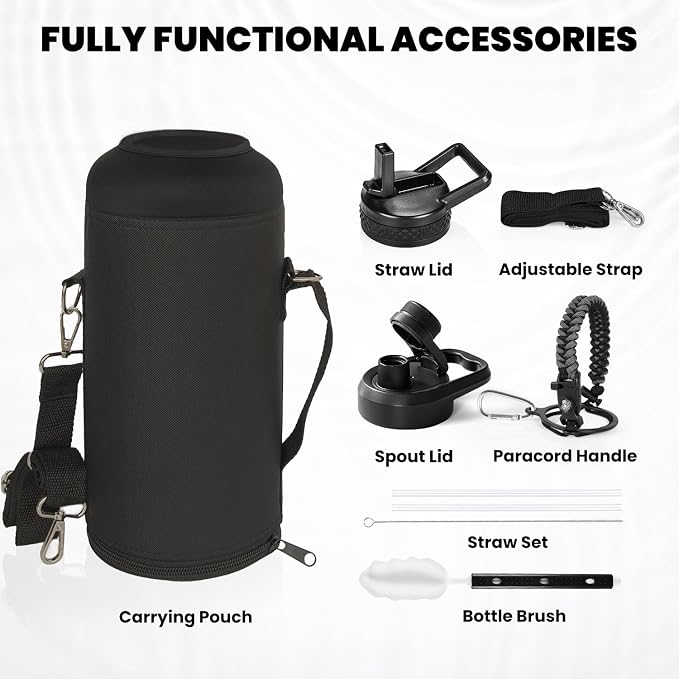 RAYMYLO Insulated Water Bottle 87 oz, Triple Wall Vacuum Stainless Steel - Image 6